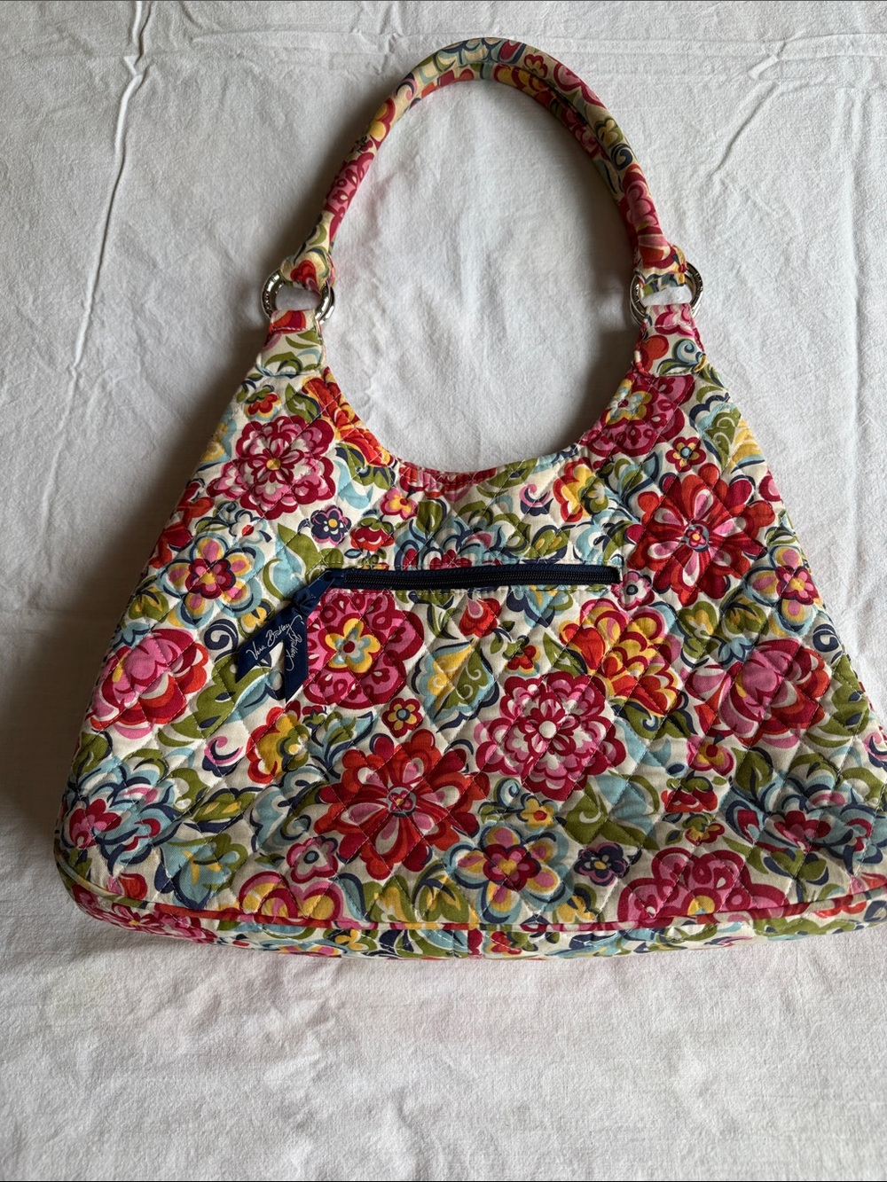 Quilted Vera Bradley Floral Shoulder Bag in Multicolor - Picture 2 of 8